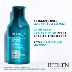 Shampooing Extreme Length Redken 300ml -Haircare Soldes 3474636920211 1 07825.1694782064