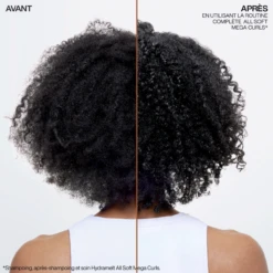 Shampooing All Soft Mega Curls Redken 300ml -Haircare Soldes rdk7 avant apre s 29482.1684847316